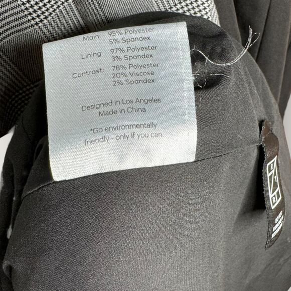 Fame and Partners Everly Colorblock Sheath Dress Black US Size 10 Plaid Two-Tone - Picture 9 of 13